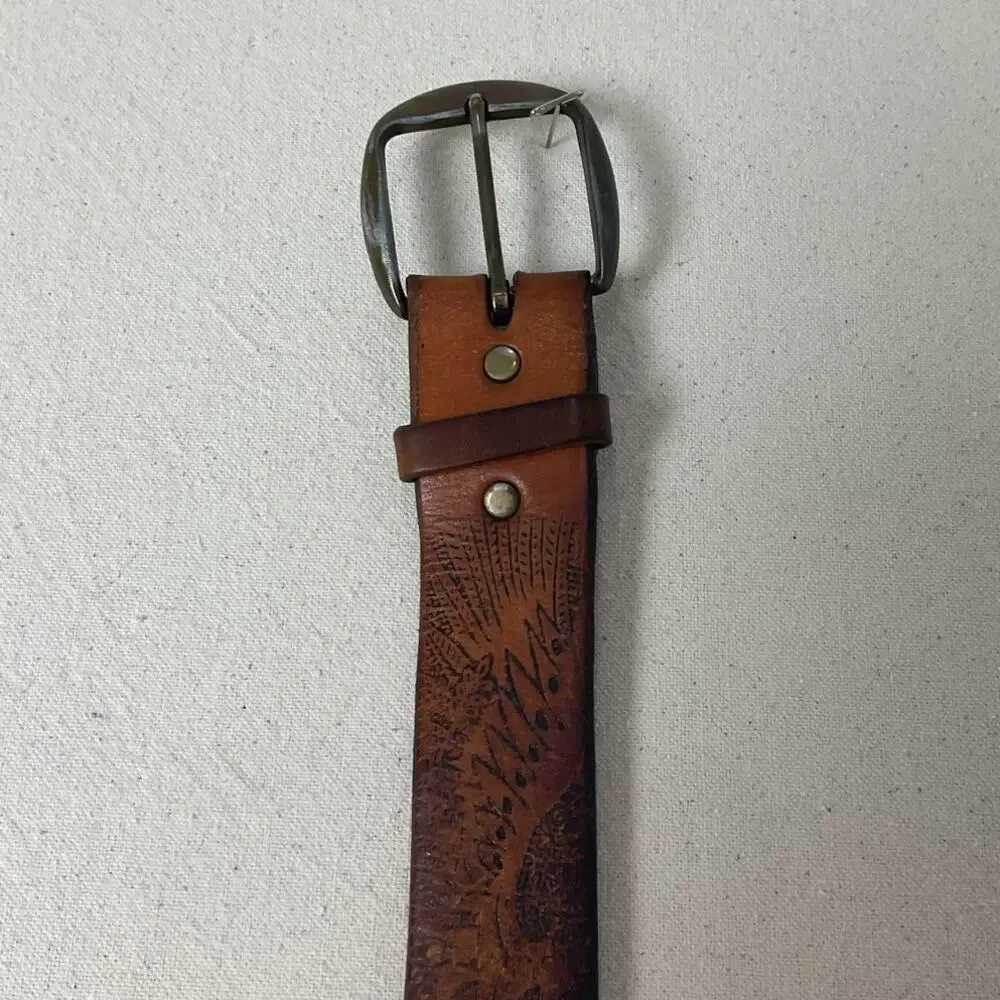 Mens Western Belt vintage lyntone